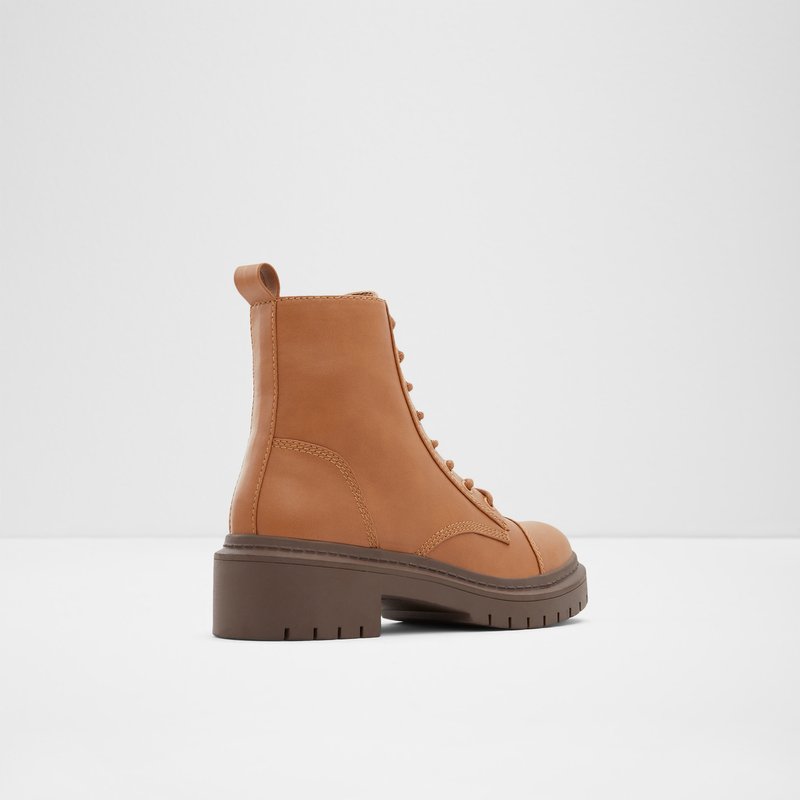 Women's Aldo Goer Combat Boots Brown | 7542-DRVSW