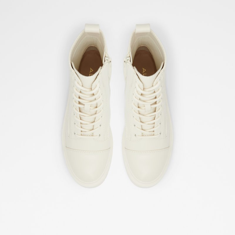 Women's Aldo Goer Combat Boots White | 1467-TDJYK