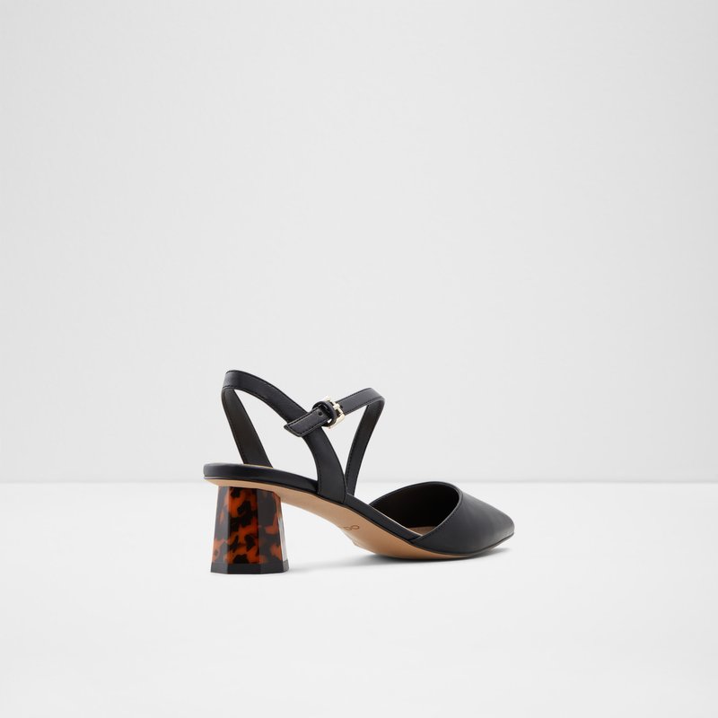 Women's Aldo Gwelissa Block Heels Black | 5647-RXZBH