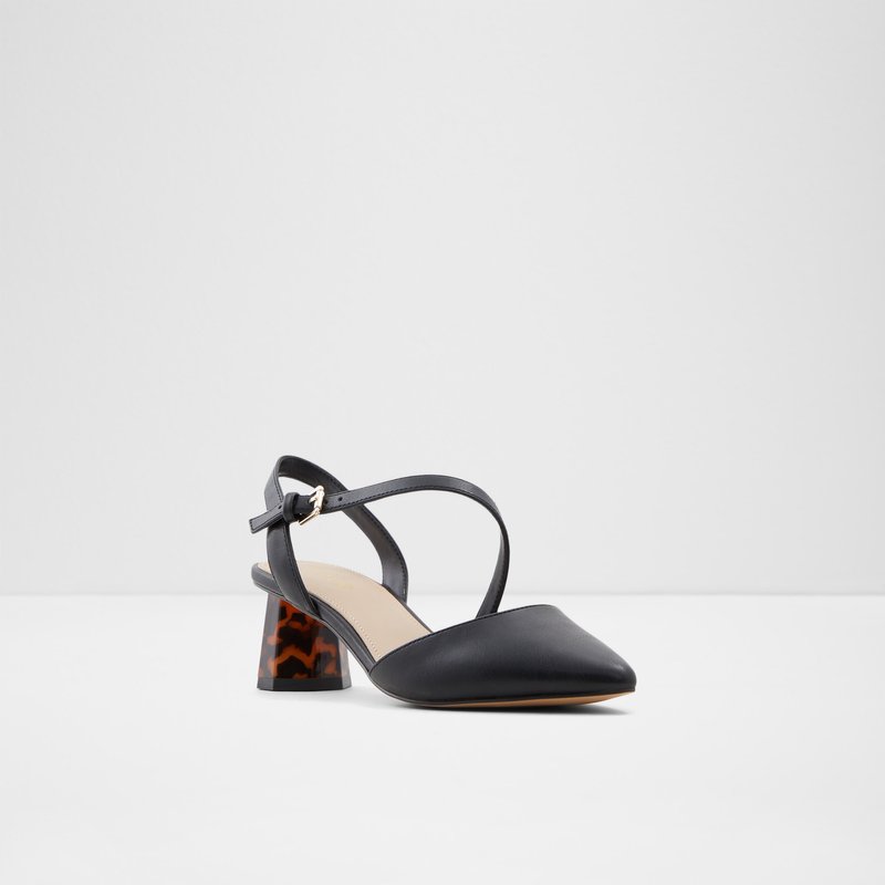 Women's Aldo Gwelissa Block Heels Black | 5647-RXZBH