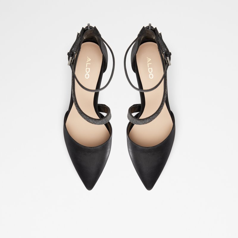 Women's Aldo Gwelissa Block Heels Black | 5647-RXZBH