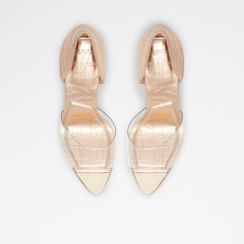 Women's Aldo Gwendassi High Heels Rose Gold | 1234-GQYOM