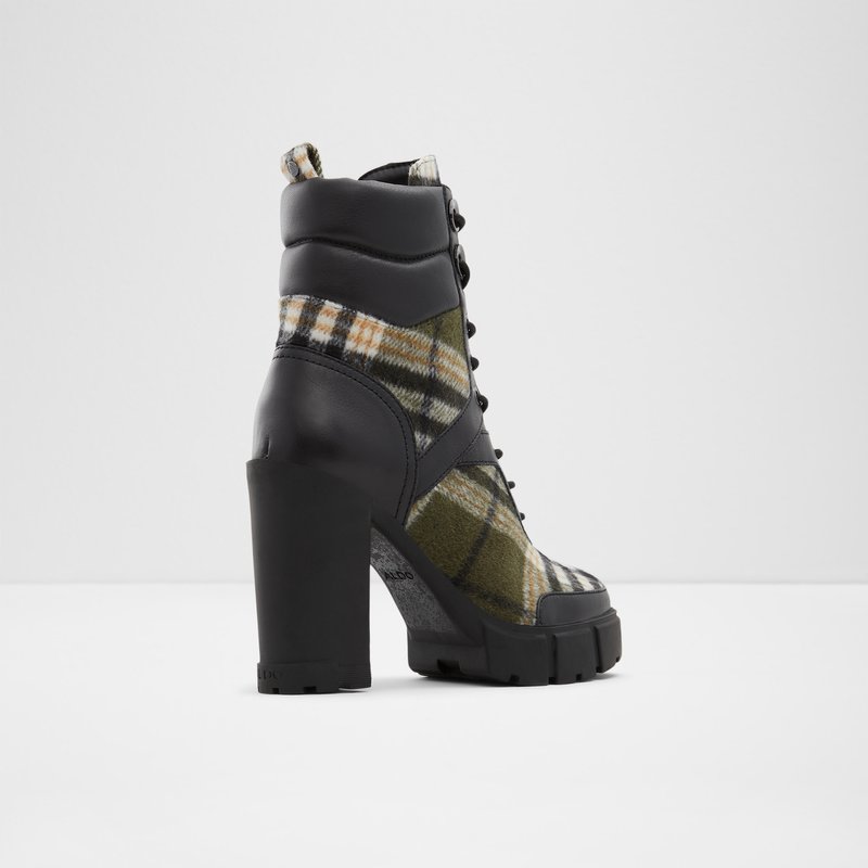 Women's Aldo Gyrn Combat Boots Khaki | 5610-QYLMU