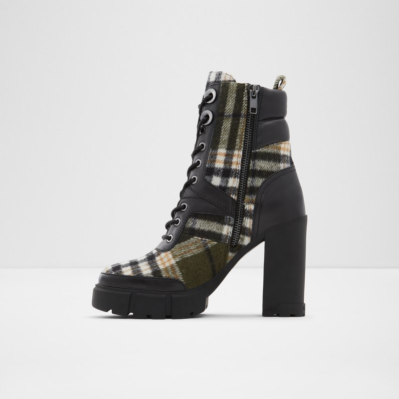 Women's Aldo Gyrn Combat Boots Khaki | 5610-QYLMU