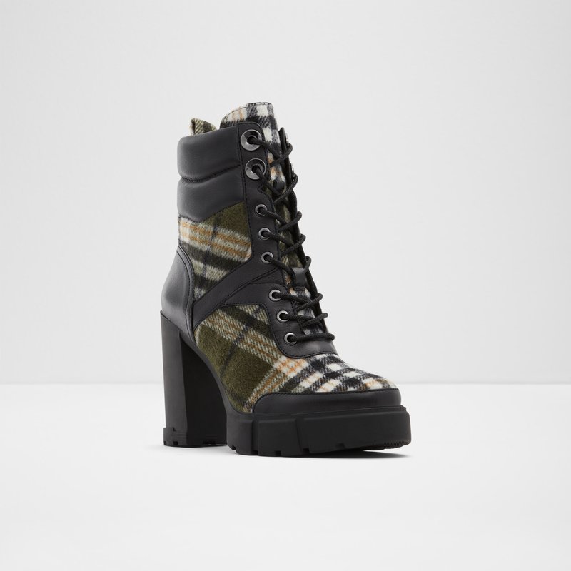 Women's Aldo Gyrn Combat Boots Khaki | 5610-QYLMU
