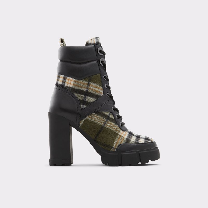 Women\'s Aldo Gyrn Combat Boots Khaki | 5610-QYLMU