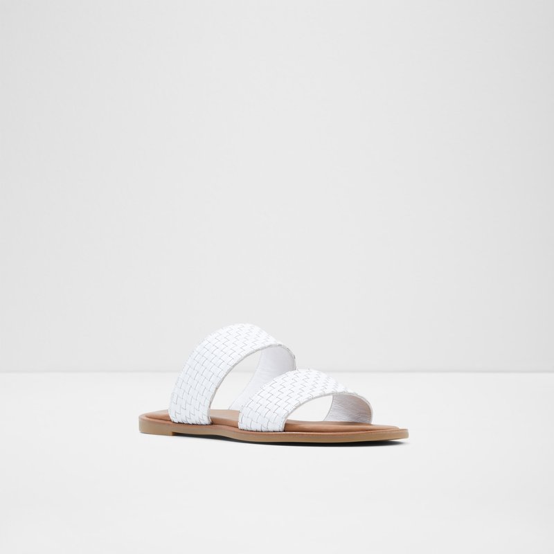 Women's Aldo Jereciaa Flat Sandals White | 1395-AOMXI