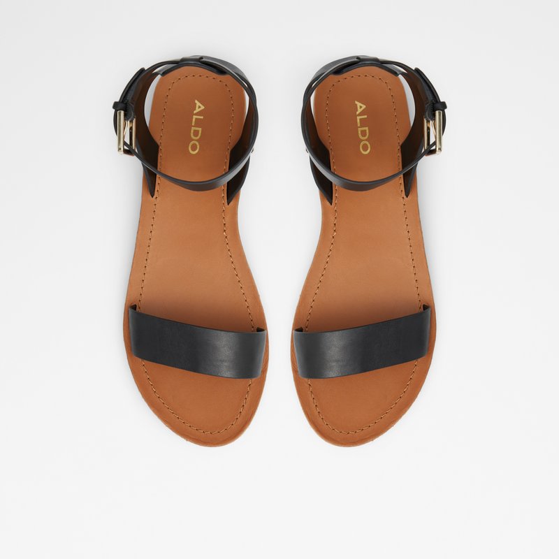 Women's Aldo Kedaredia Flat Sandals Black | 0514-MNSZA