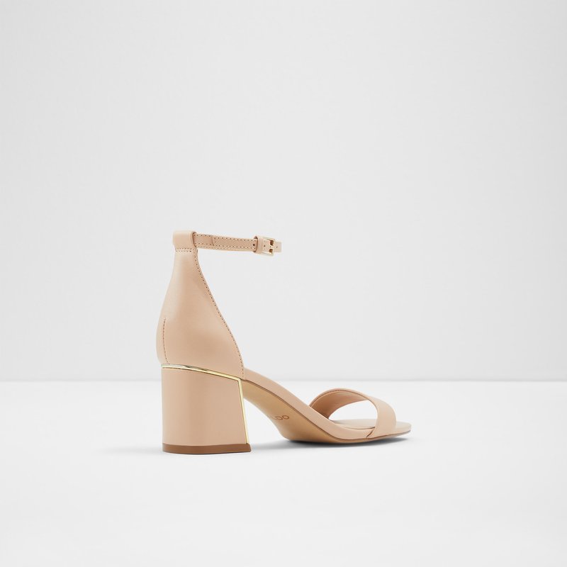 Women's Aldo Kedeaviel Block Heels Beige | 3459-BQCPY