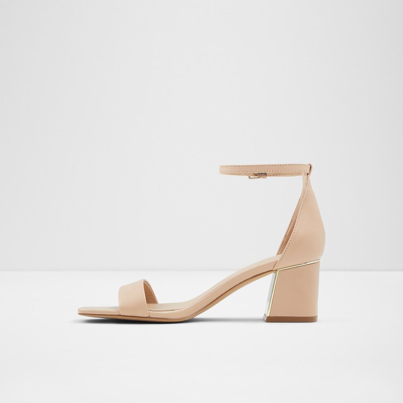 Women's Aldo Kedeaviel Block Heels Beige | 3459-BQCPY