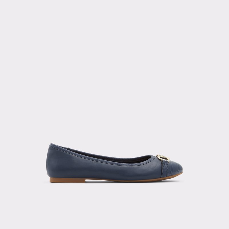 Women\'s Aldo Laabelle Ballerinas Navy | 9876-SMYZR