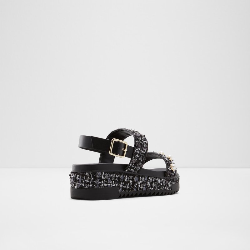 Women's Aldo Lapalma Platform Sandals Black | 4653-QVNWY