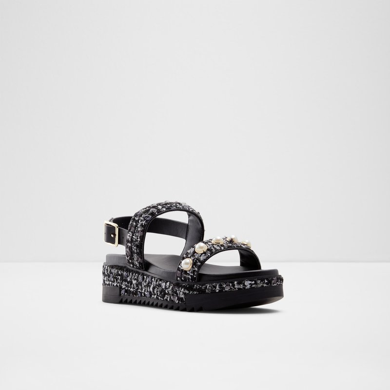 Women's Aldo Lapalma Platform Sandals Black | 4653-QVNWY