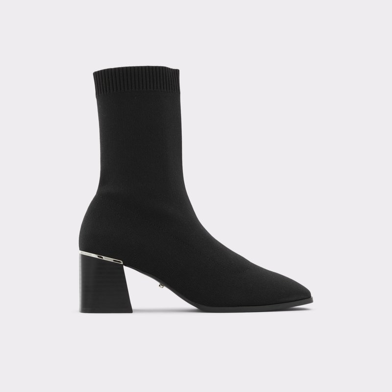 Women\'s Aldo Larrgodia Sock Boots Black | 9218-OUGAT