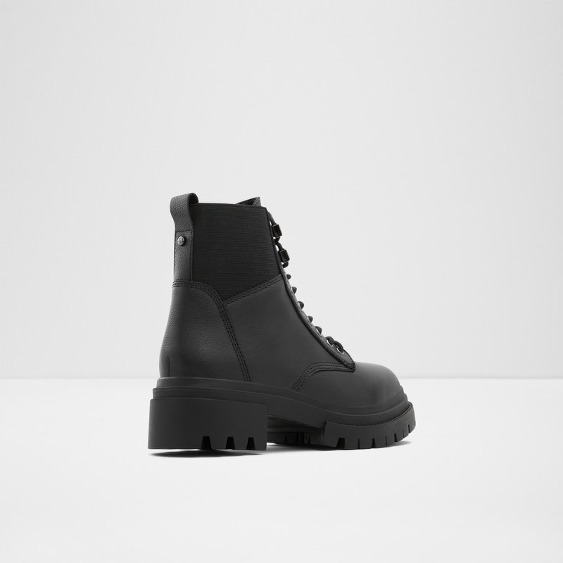 Women's Aldo Leap Combat Boots Black | 7685-AVPMO