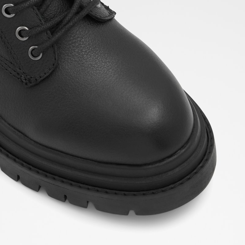 Women's Aldo Leap Combat Boots Black | 7685-AVPMO