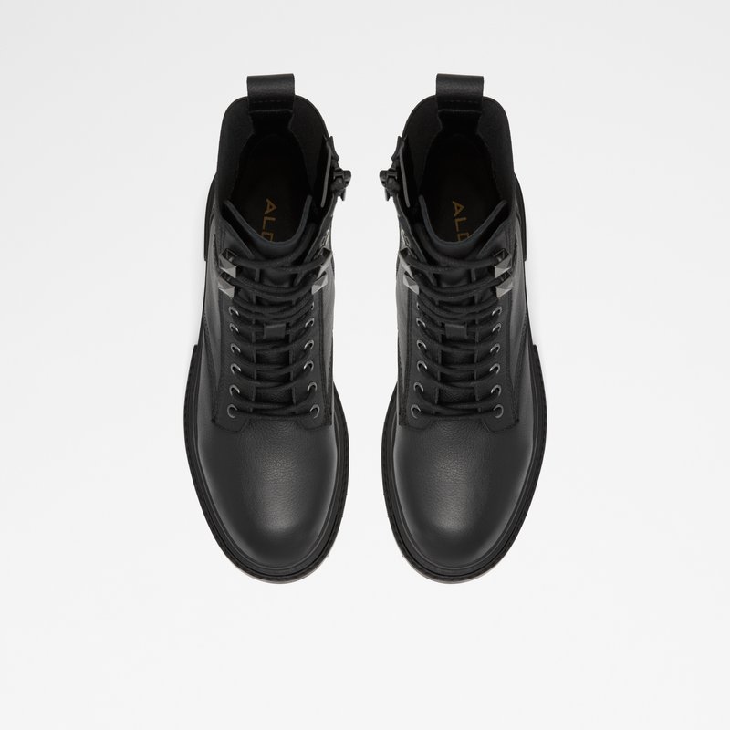Women's Aldo Leap Combat Boots Black | 7685-AVPMO