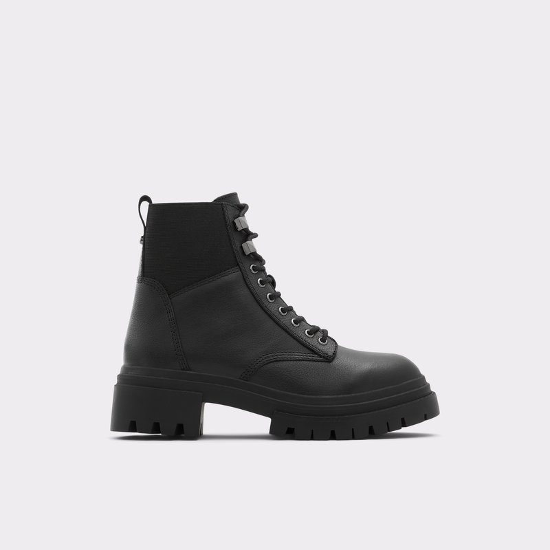 Women\'s Aldo Leap Combat Boots Black | 7685-AVPMO