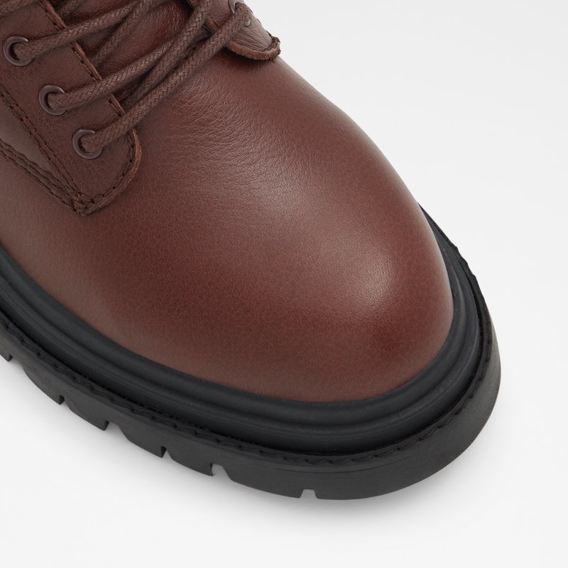 Women's Aldo Leap Combat Boots Brown | 0762-ZKATE