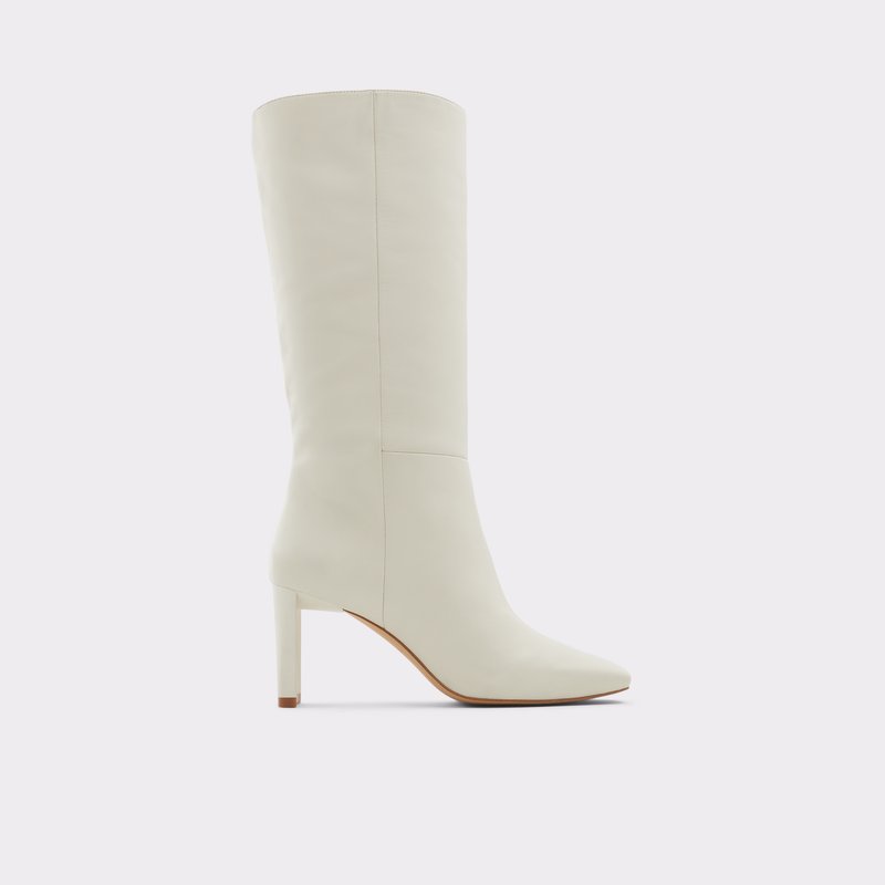 Women\'s Aldo Lille Dress Boots White | 7194-BDGRX