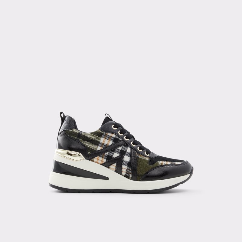 Women\'s Aldo Limar Low Sneakers Black | 3892-WULOK