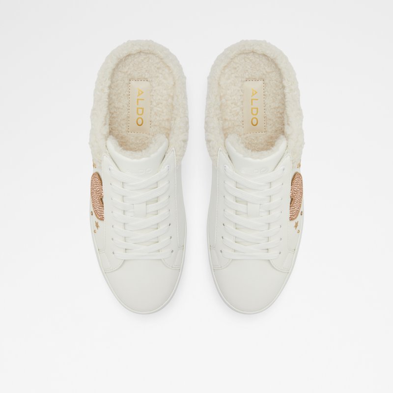 Women's Aldo Lovey Slip On Sneakers White | 4938-KUJVO
