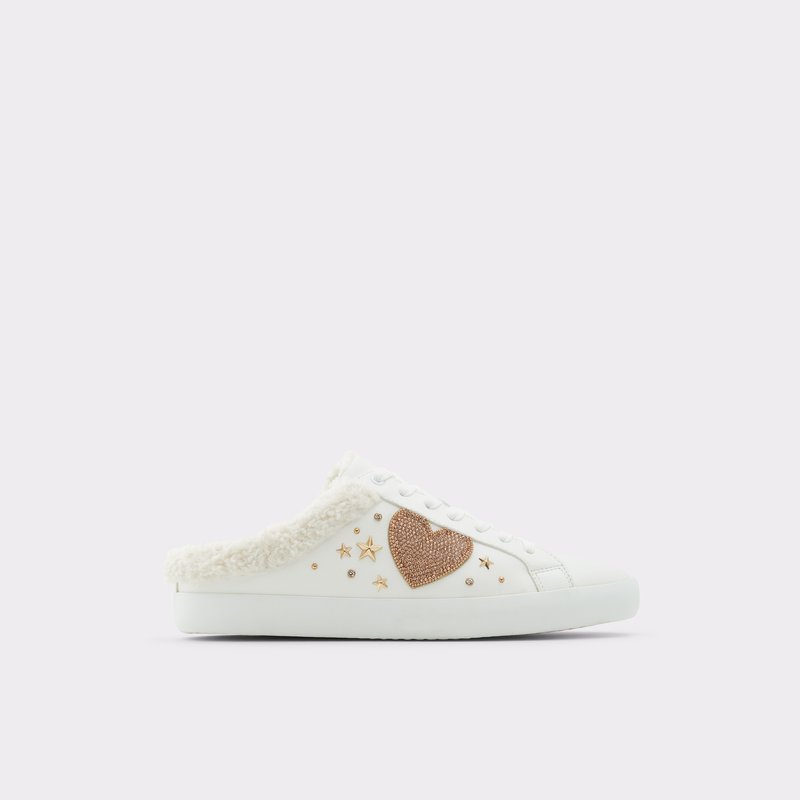 Women\'s Aldo Lovey Slip On Sneakers White | 4938-KUJVO