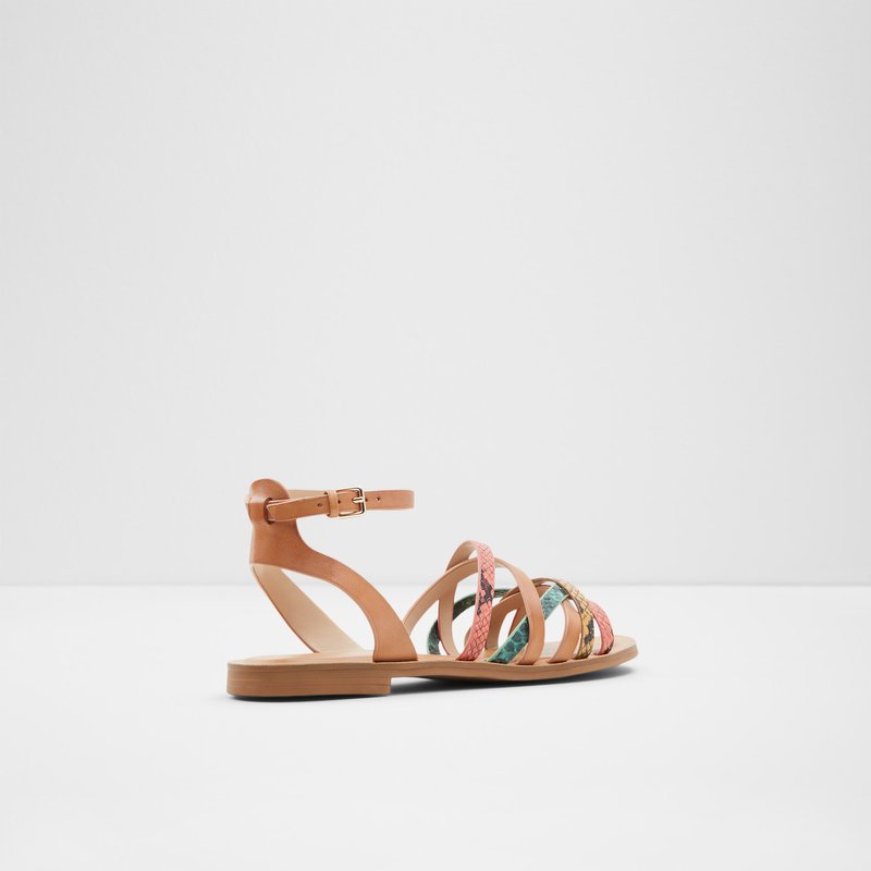Women's Aldo Lucca Flat Sandals Orange | 5193-IULFB