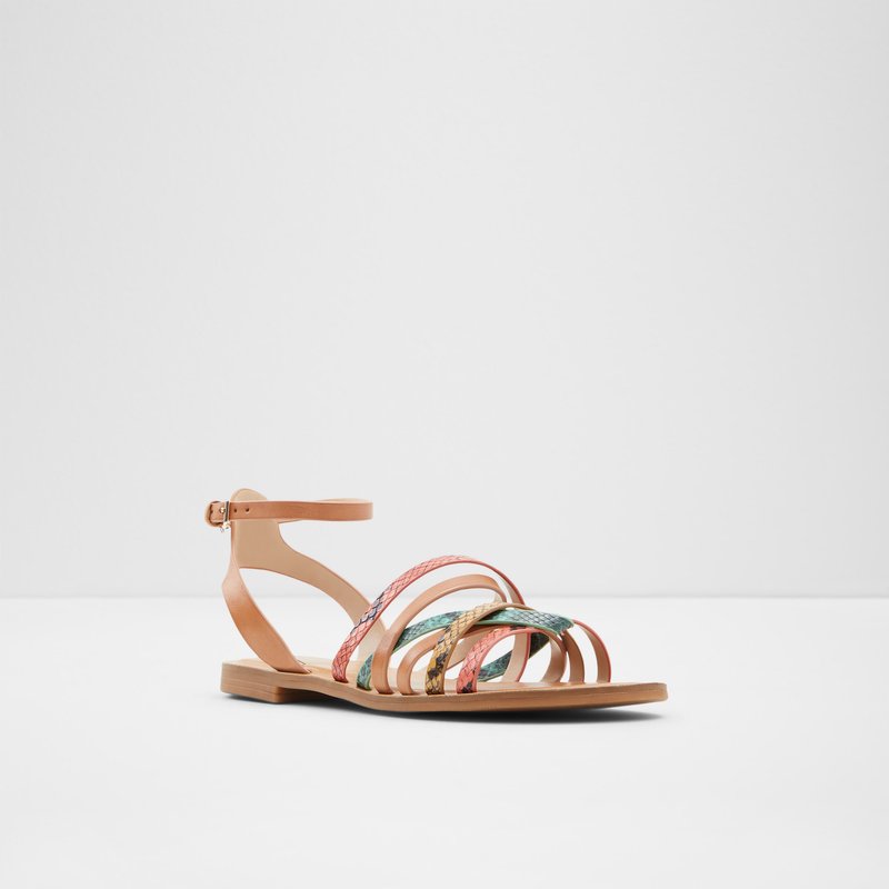 Women's Aldo Lucca Flat Sandals Orange | 5193-IULFB