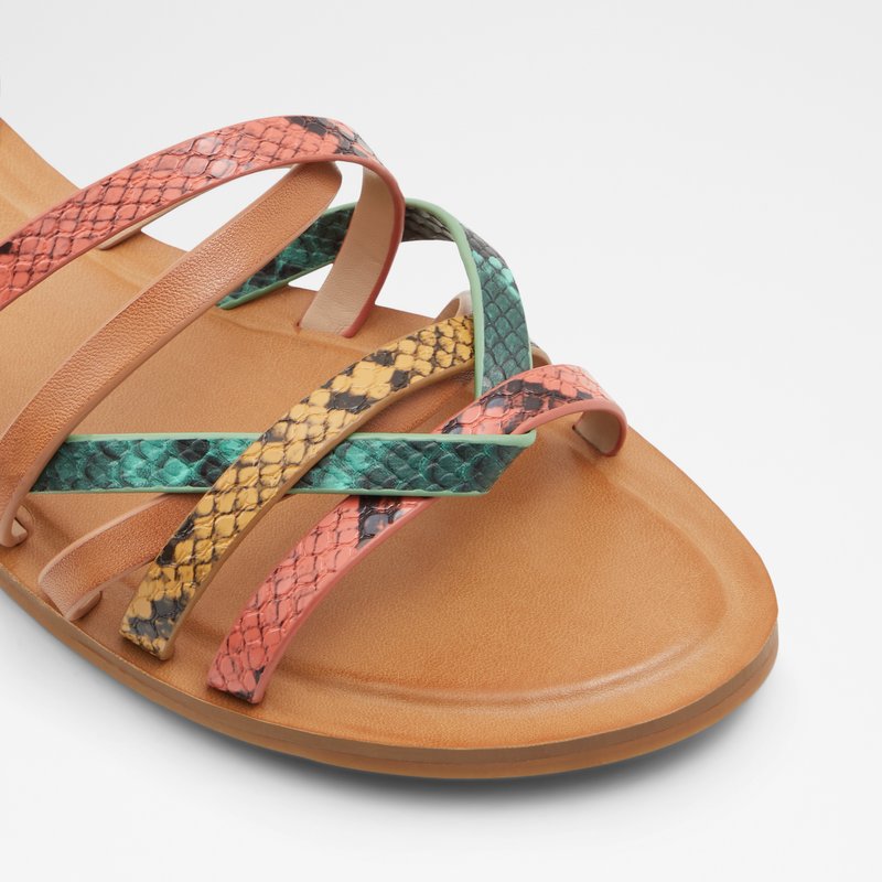 Women's Aldo Lucca Flat Sandals Orange | 5193-IULFB