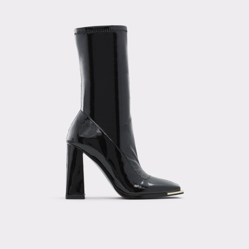 Women\'s Aldo Metro Sock Boots Black | 9402-FCXJI