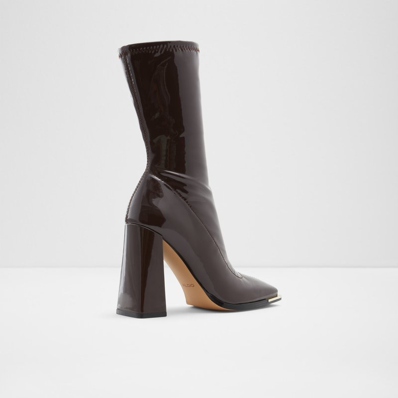 Women's Aldo Metro Sock Boots Brown | 0947-TPDJR