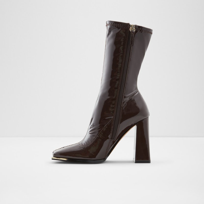 Women's Aldo Metro Sock Boots Brown | 0947-TPDJR