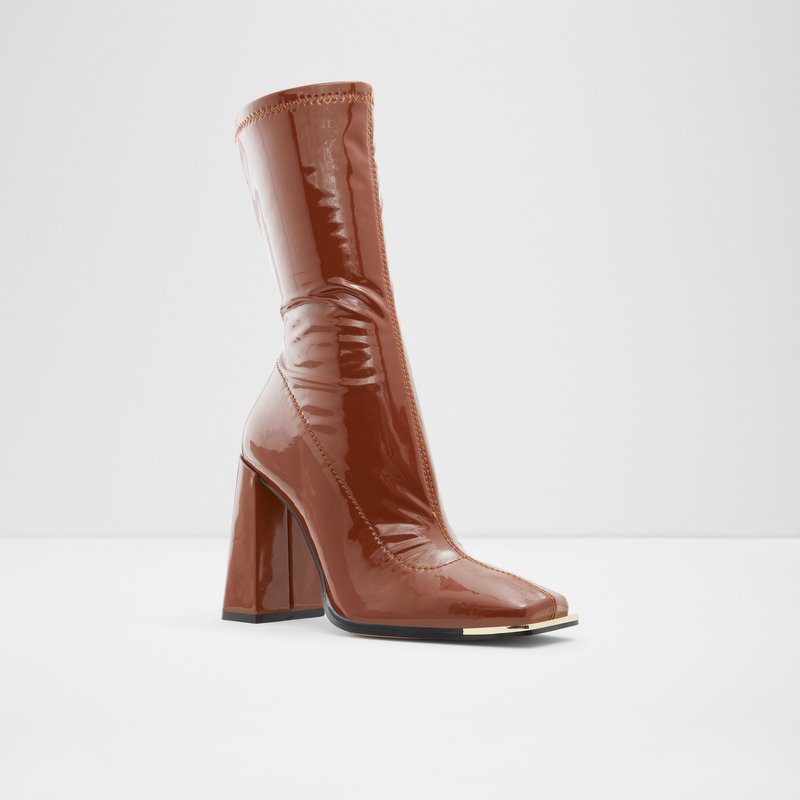 Women's Aldo Metro Sock Boots Dark Beige | 4180-RDWCL