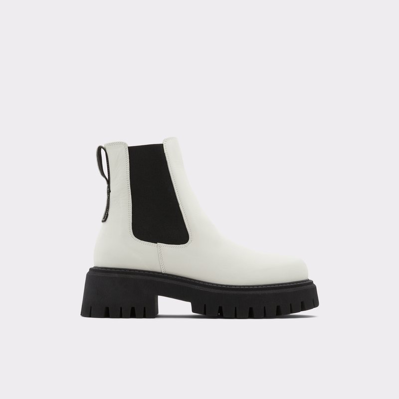 Women\'s Aldo Miriacan Chelsea Boots White | 5278-LUZTR