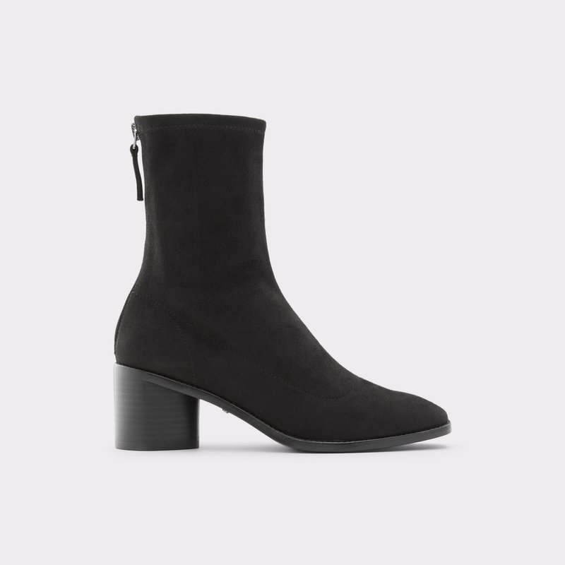 Women\'s Aldo Nelyaflex Sock Boots Black | 1642-OXWRQ