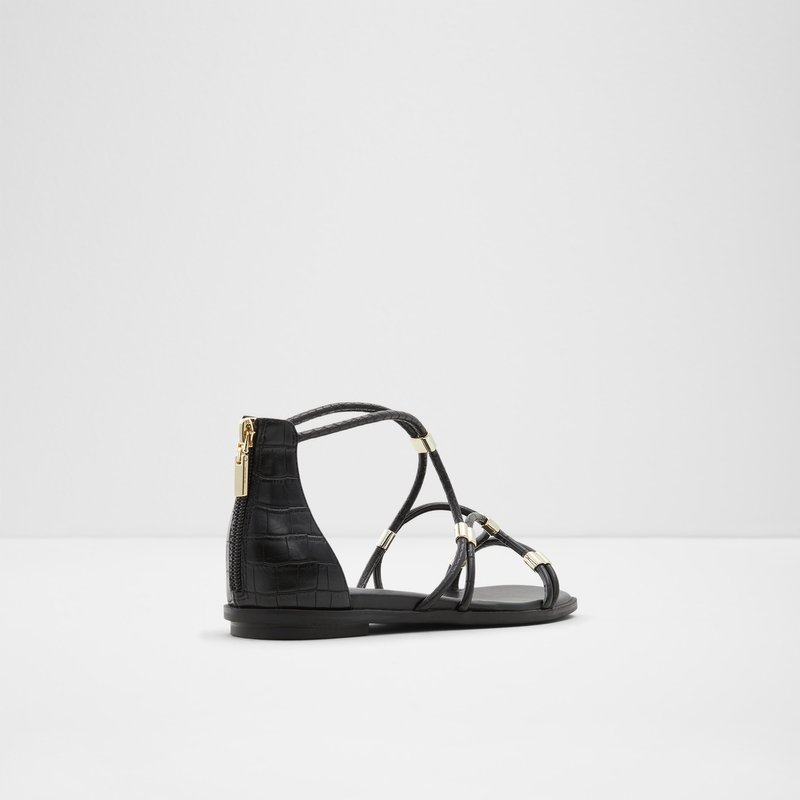 Women's Aldo Oceriwenflex Flat Sandals Black | 7852-CKZLG