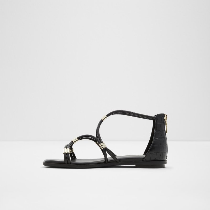 Women's Aldo Oceriwenflex Flat Sandals Black | 7852-CKZLG
