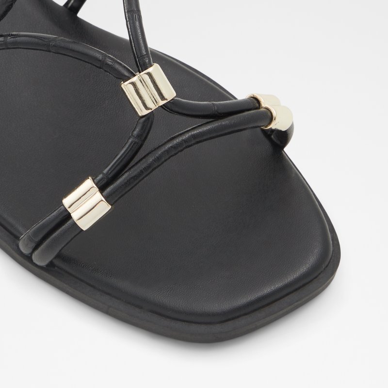 Women's Aldo Oceriwenflex Flat Sandals Black | 7852-CKZLG