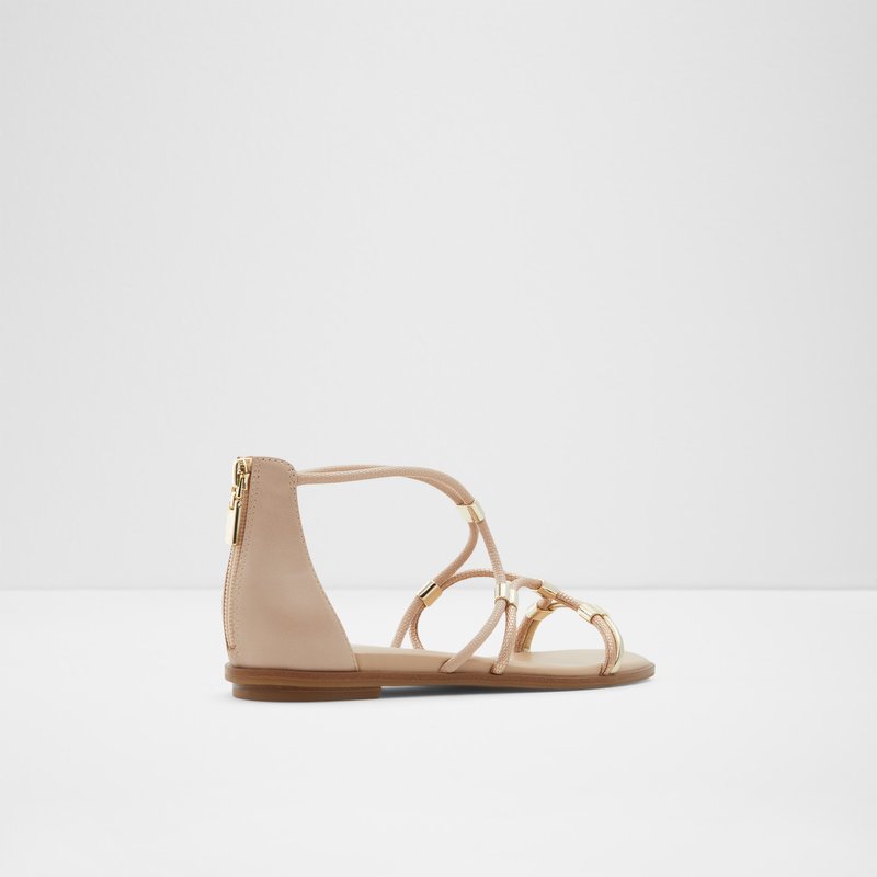Women's Aldo Oceriwenflex Flat Sandals Champagne | 8695-IXFGS