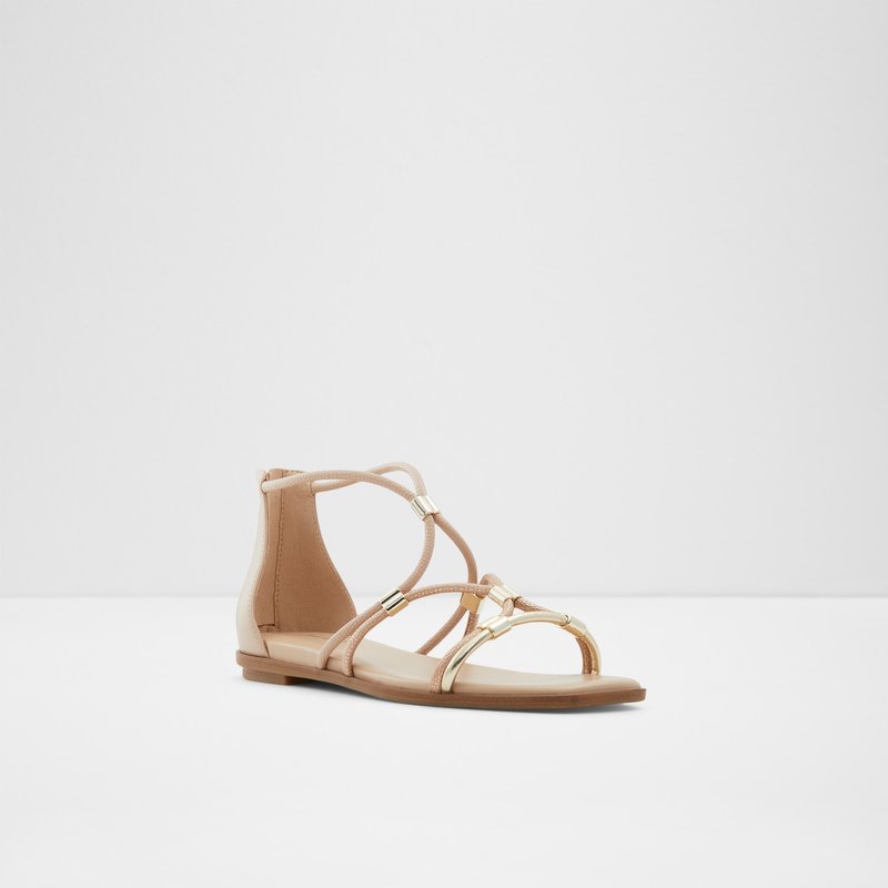 Women's Aldo Oceriwenflex Flat Sandals Champagne | 8695-IXFGS