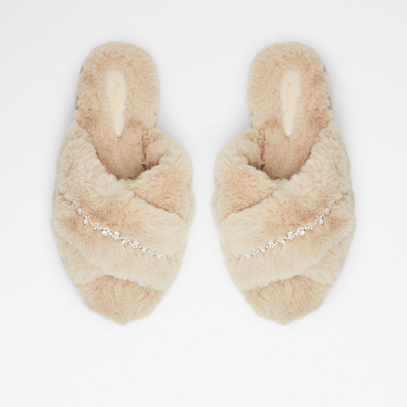 Women's Aldo Onaretlan Slippers Brown | 1593-QGAEJ