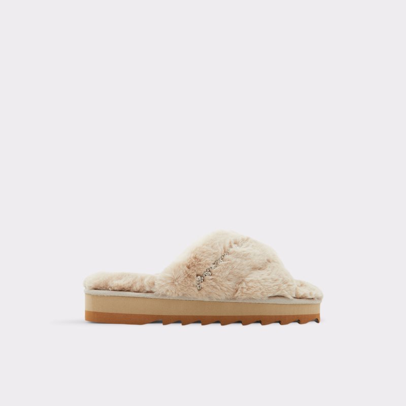 Women\'s Aldo Onaretlan Slippers Brown | 1593-QGAEJ