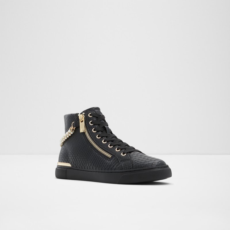 Women's Aldo Perola Lace Up Sneakers Black | 7213-UBYWQ
