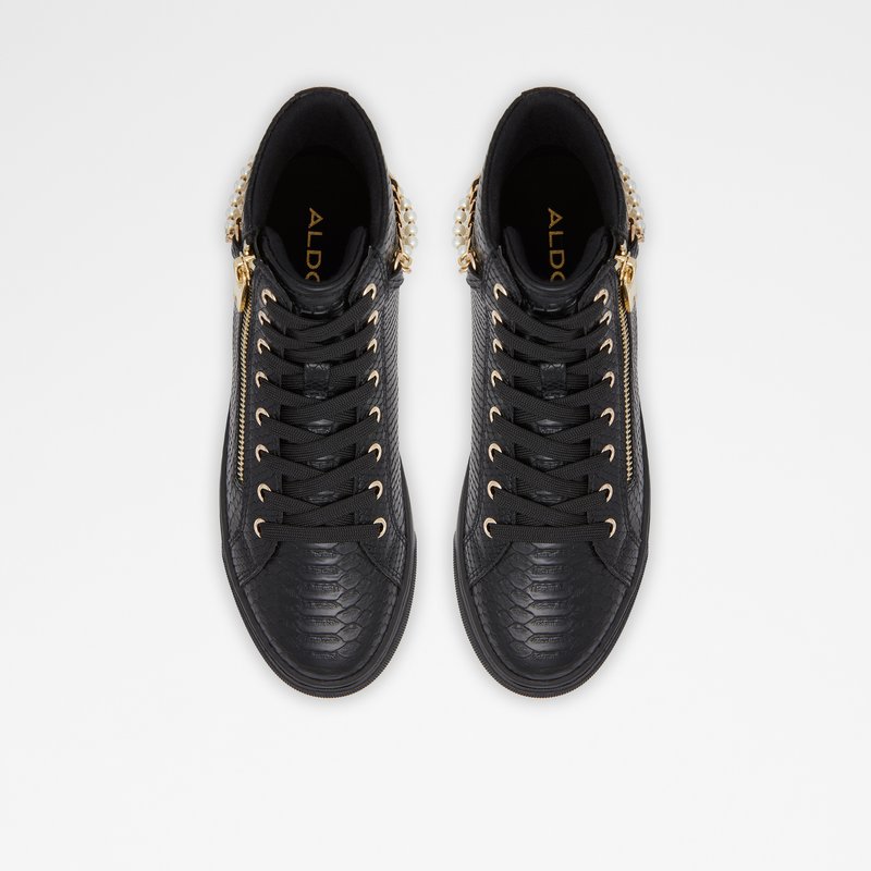Women's Aldo Perola Lace Up Sneakers Black | 7213-UBYWQ