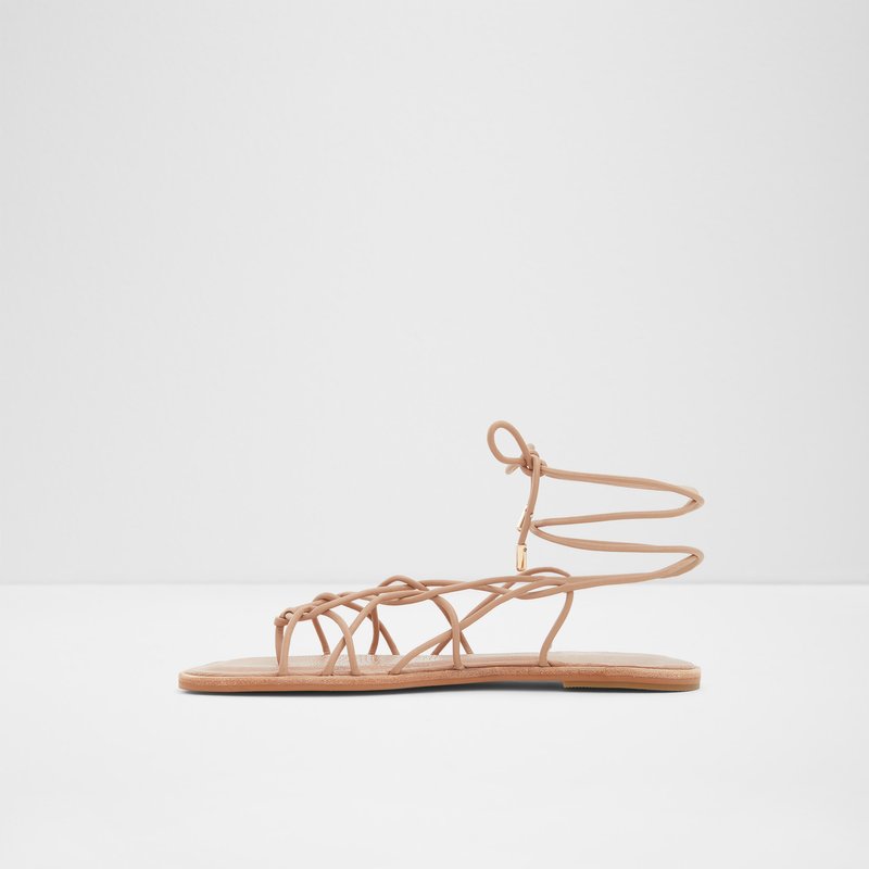 Women's Aldo Posey Flat Sandals Beige | 1709-FGBJA