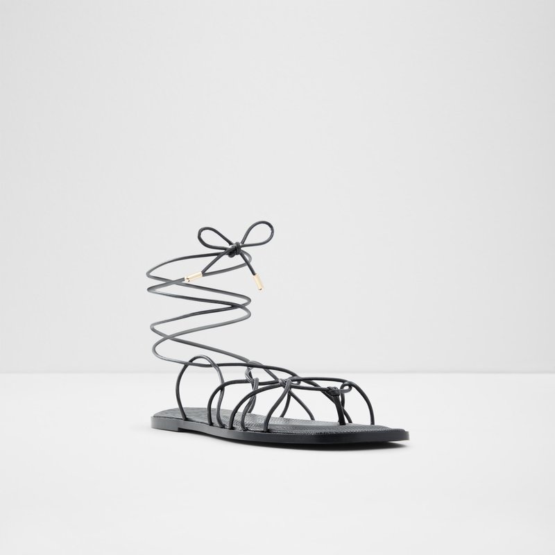 Women's Aldo Posey Flat Sandals Black | 1397-RWULB