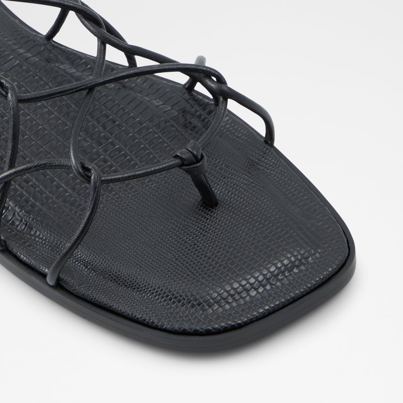 Women's Aldo Posey Flat Sandals Black | 1397-RWULB