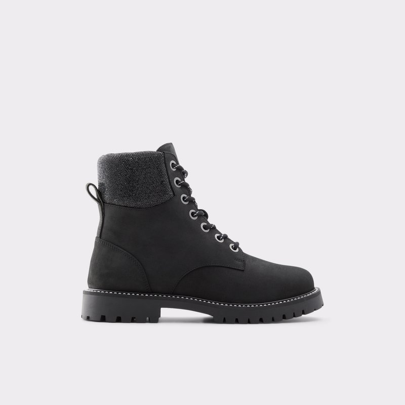 Women\'s Aldo Prae Combat Boots Black | 1436-SWBDV