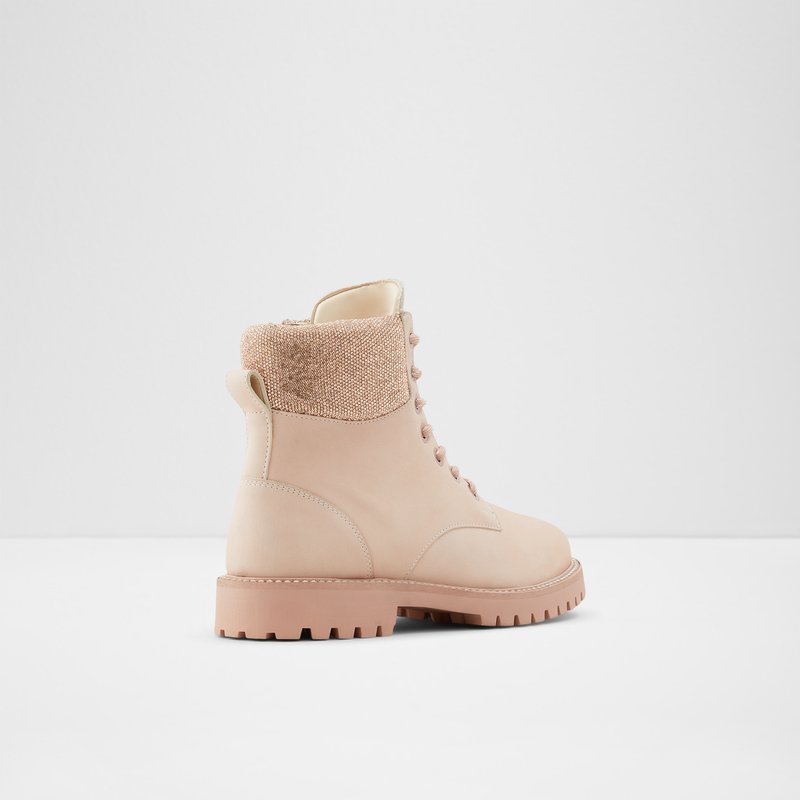 Women's Aldo Prae Combat Boots Bone | 7648-ZMWDV